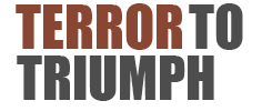 TERROR TO TRIUMPH BOOK logo